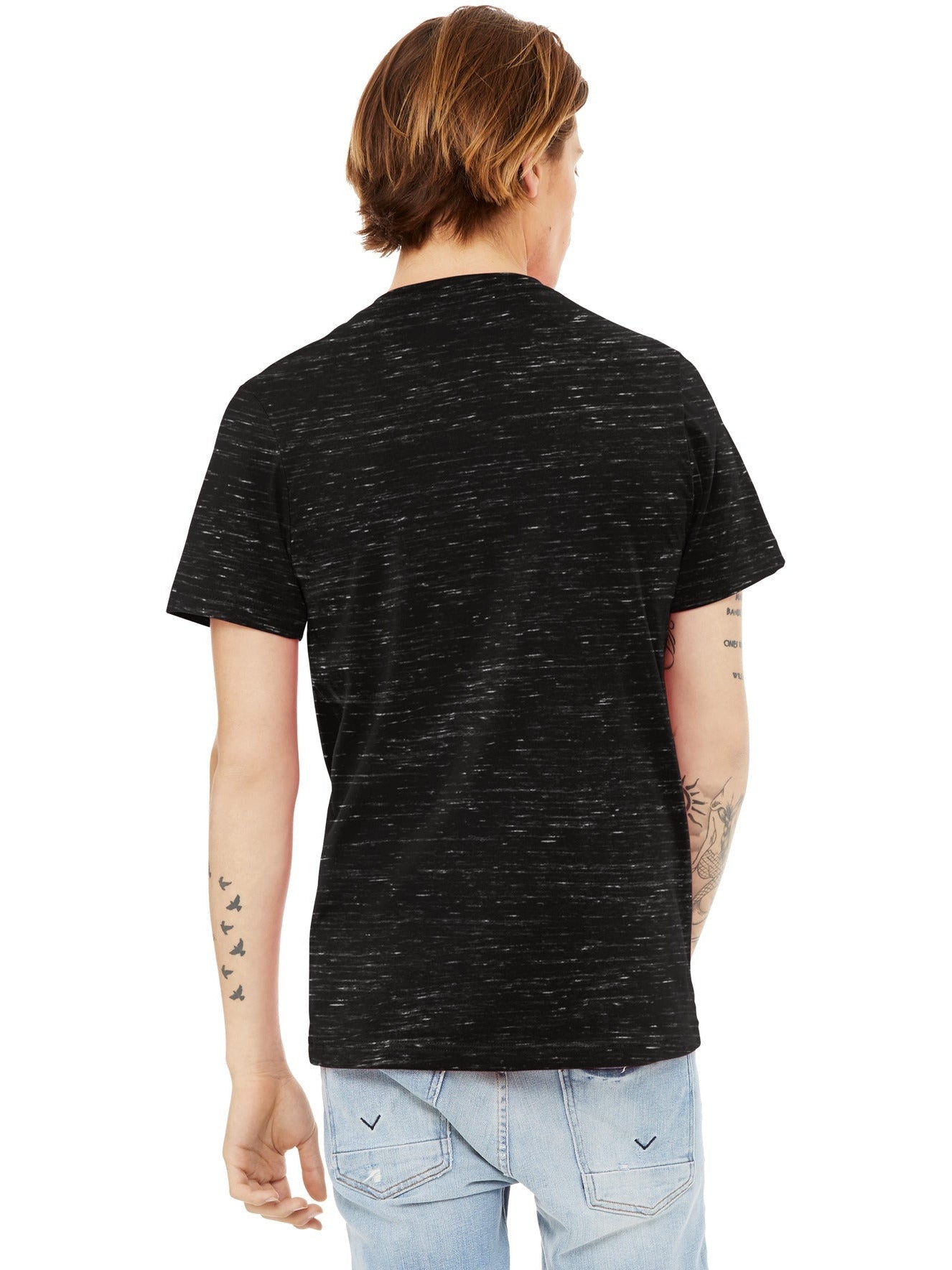 no-logo Bella+Canvas Unisex Textured Jersey V-Neck Tee-Regular-Bella&Canvas-Thread Logic