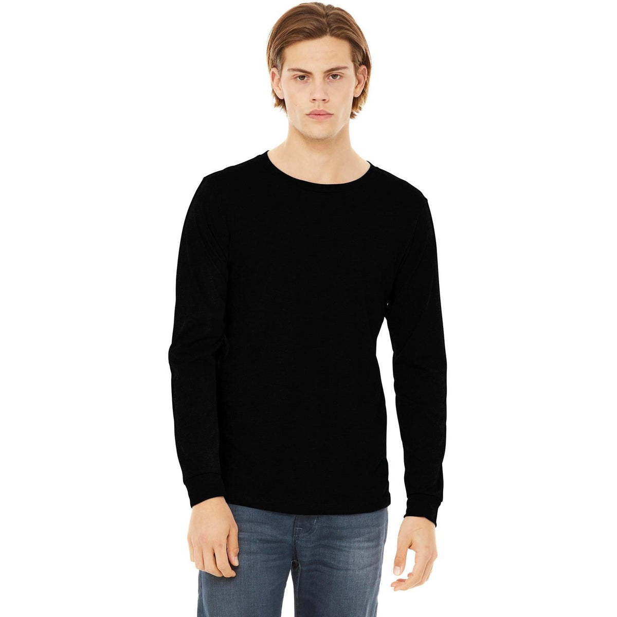 no-logo Bella+Canvas Unisex Triblend Long Sleeve Tee-Regular-Bella&Canvas-Thread Logic