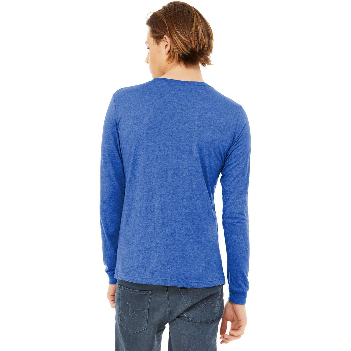no-logo Bella+Canvas Unisex Triblend Long Sleeve Tee-Regular-Bella&Canvas-Thread Logic