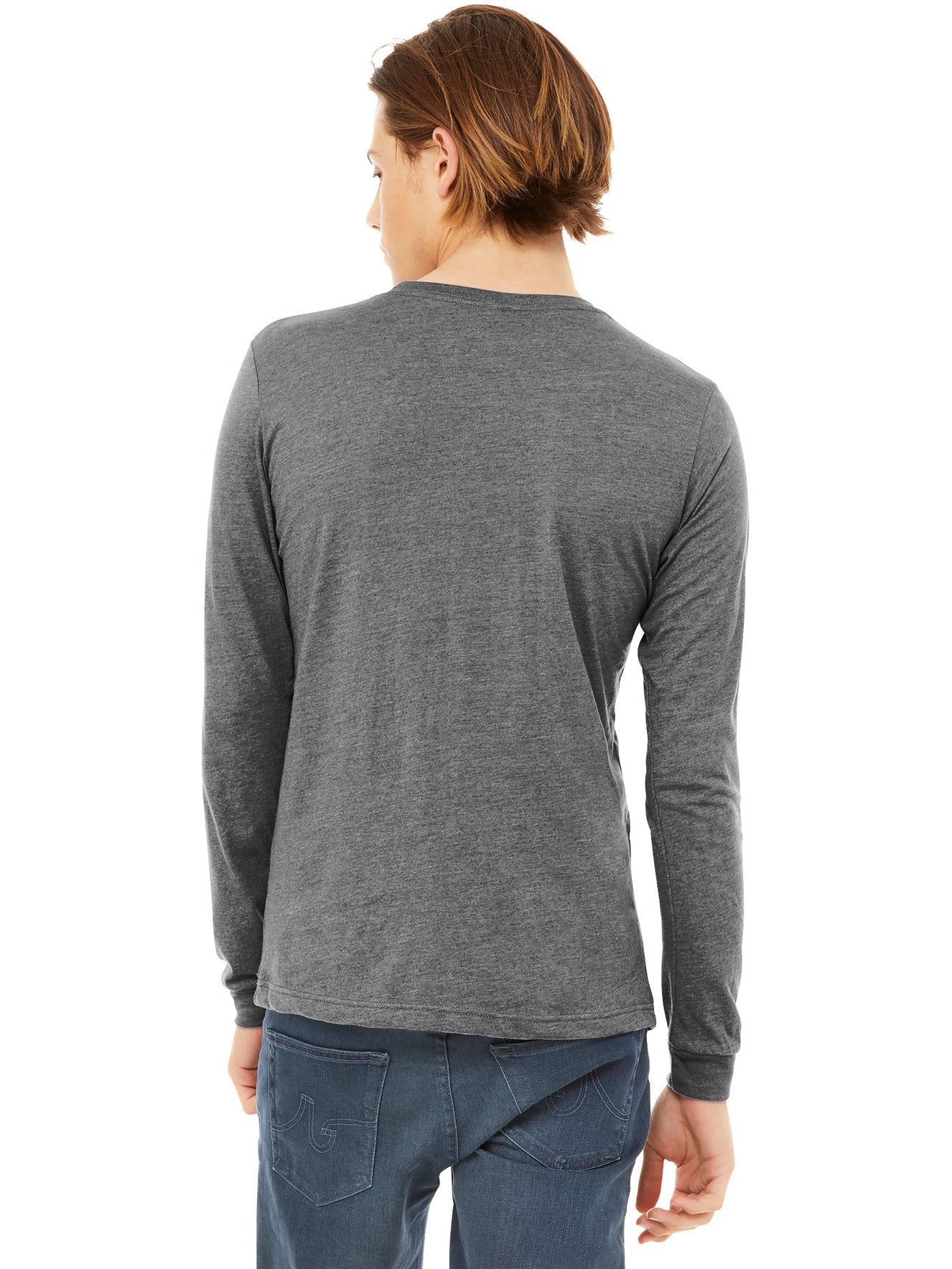no-logo Bella+Canvas Unisex Triblend Long Sleeve Tee-Regular-Bella&Canvas-Thread Logic