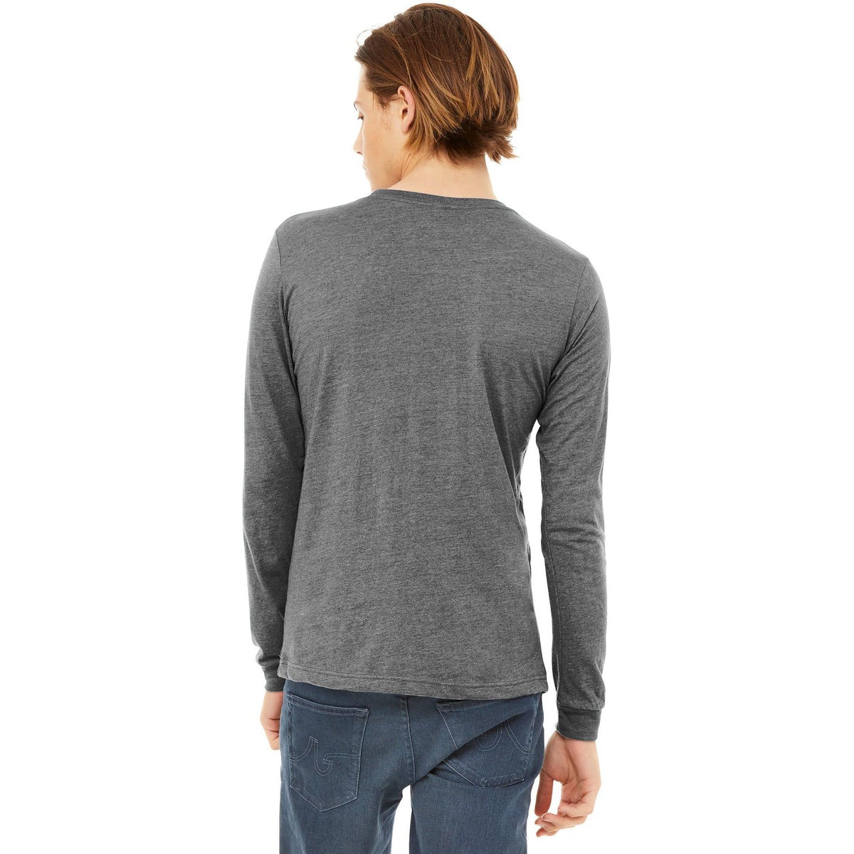 no-logo Bella+Canvas Unisex Triblend Long Sleeve Tee-Regular-Bella&Canvas-Thread Logic