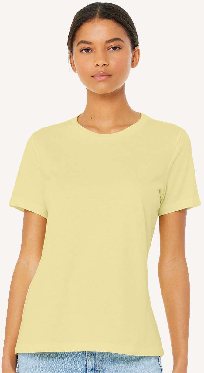 no-logo Bella+Canvas Women’s Relaxed Fit Heather CVC Tee-T-Shirts-Bella&Canvas-Thread Logic