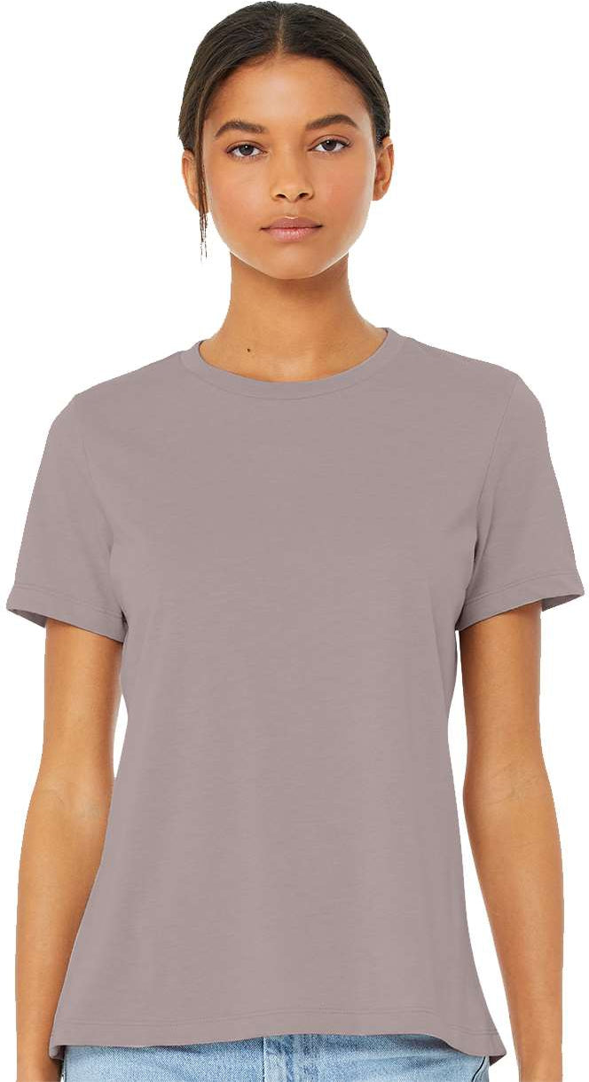 no-logo Bella+Canvas Women’s Relaxed Fit Heather CVC Tee-T-Shirts-Bella&Canvas-Thread Logic