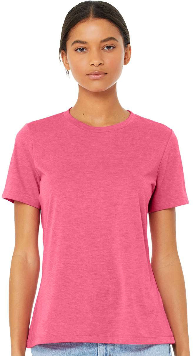 no-logo Bella+Canvas Women’s Relaxed Fit Triblend Tee-T-Shirts-Bella&Canvas-Thread Logic