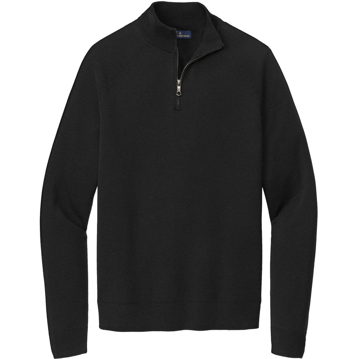 no-logo Brooks Brothers Cotton Stretch 1/4-Zip Sweater