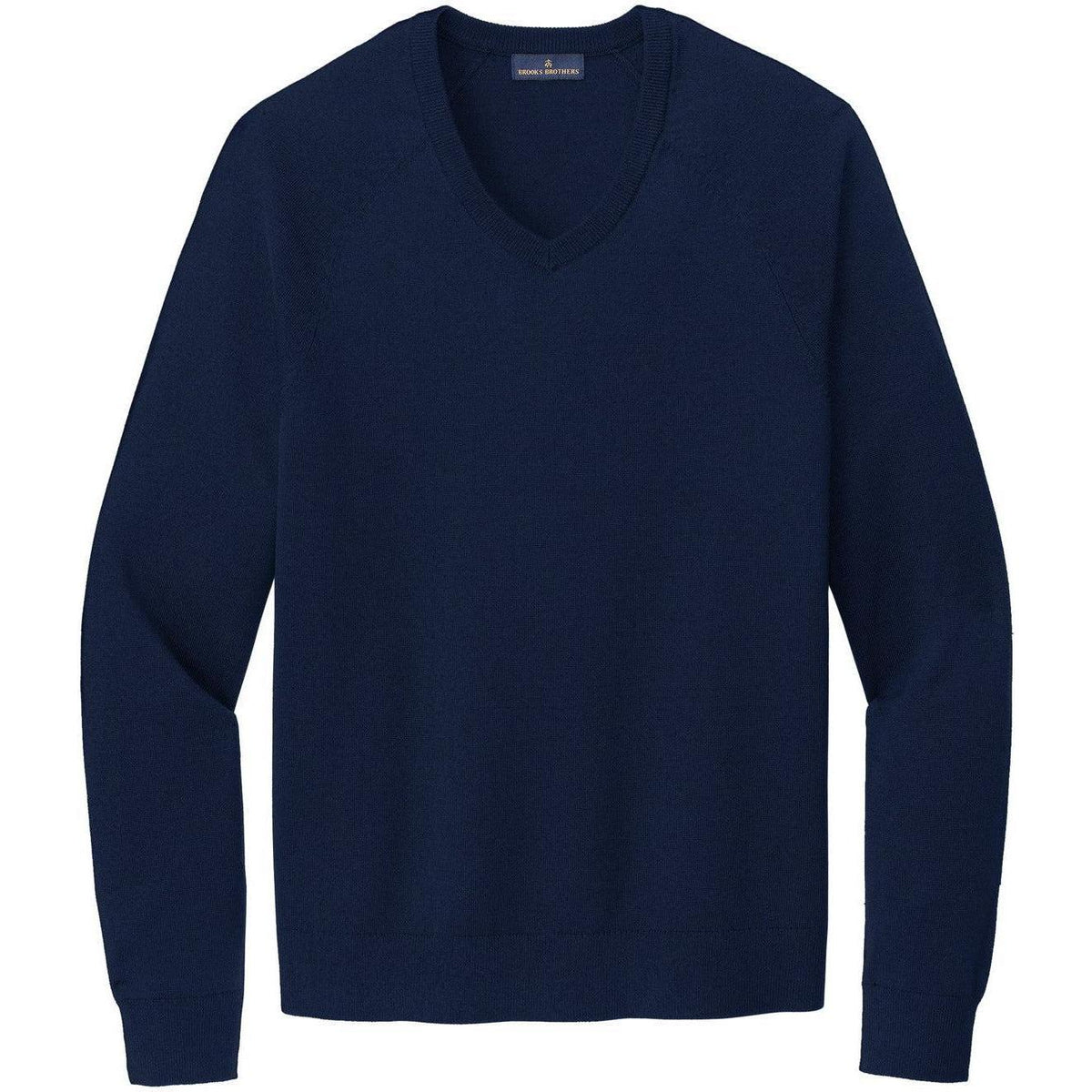 no-logo Brooks Brothers Cotton Stretch V-Neck Sweater