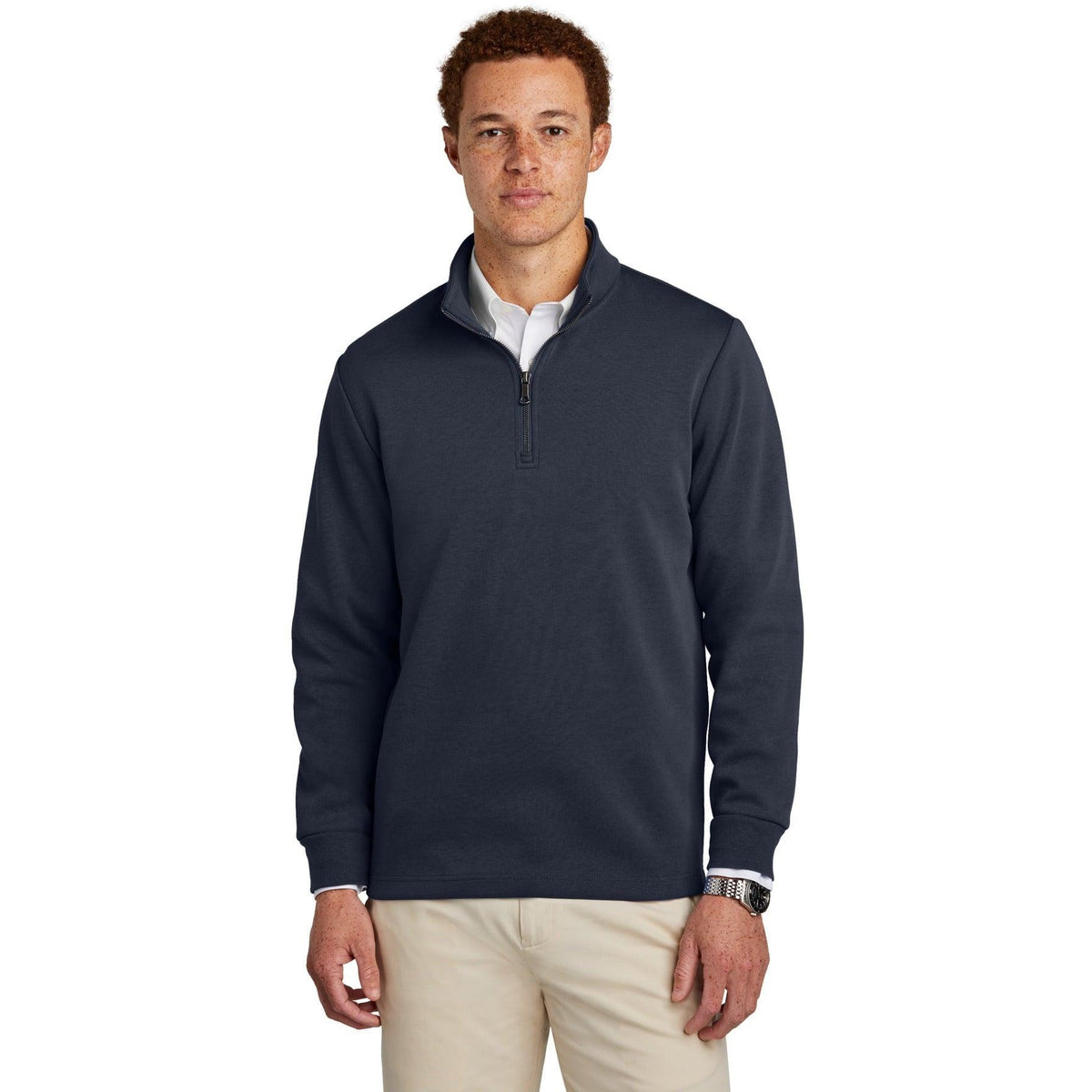 no-logo Brooks Brothers Double-Knit 1/4-Zip-New-Brooks Brothers-Thread Logic