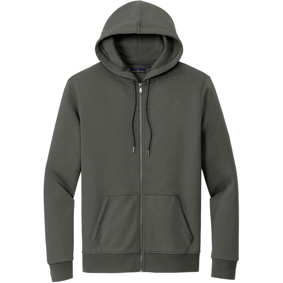 no-logo Brooks Brothers Double-Knit Full-Zip Hoodie