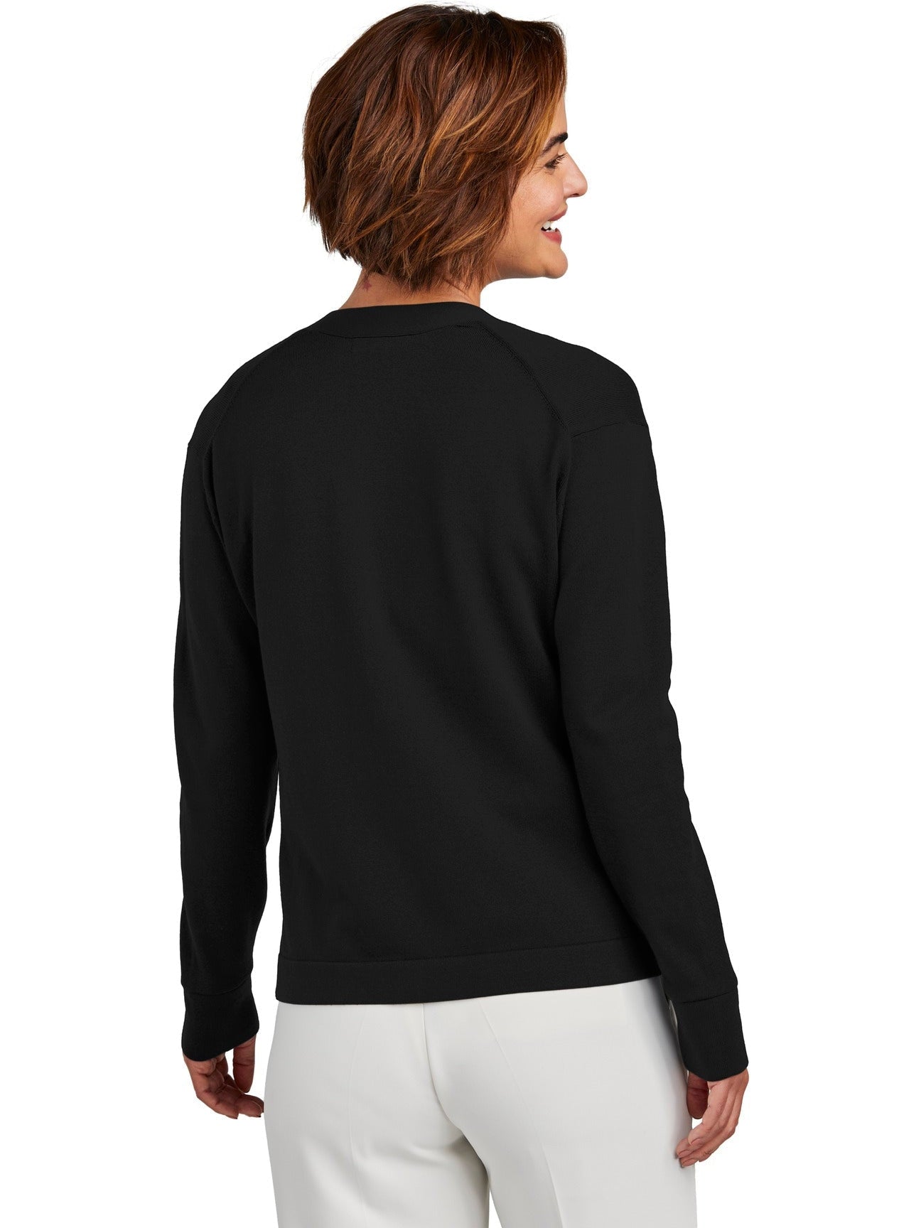 no-logo Brooks Brothers Ladies Cotton Stretch Cardigan Sweater-New-Brooks Brothers-Thread Logic