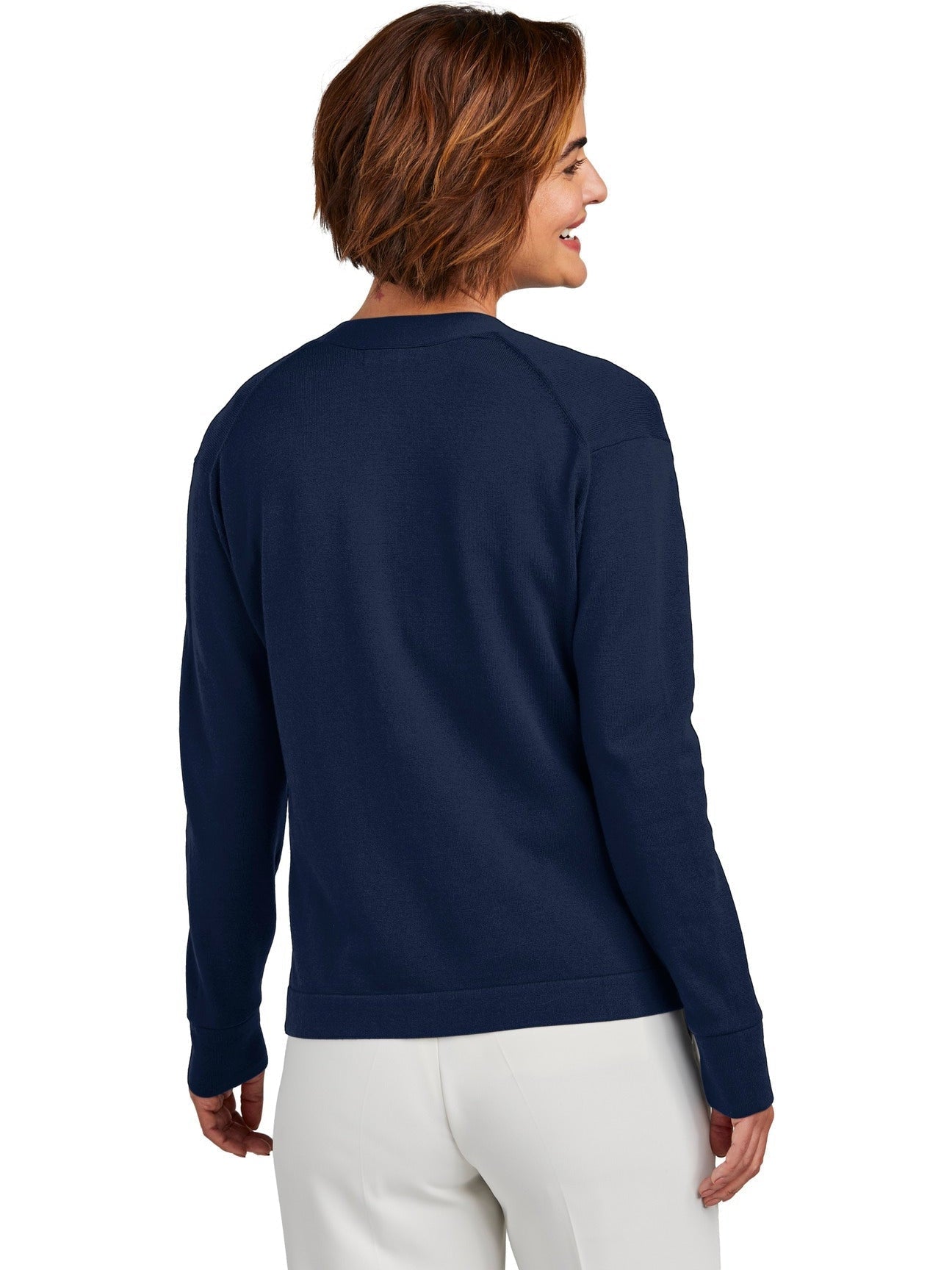 no-logo Brooks Brothers Ladies Cotton Stretch Cardigan Sweater-New-Brooks Brothers-Thread Logic