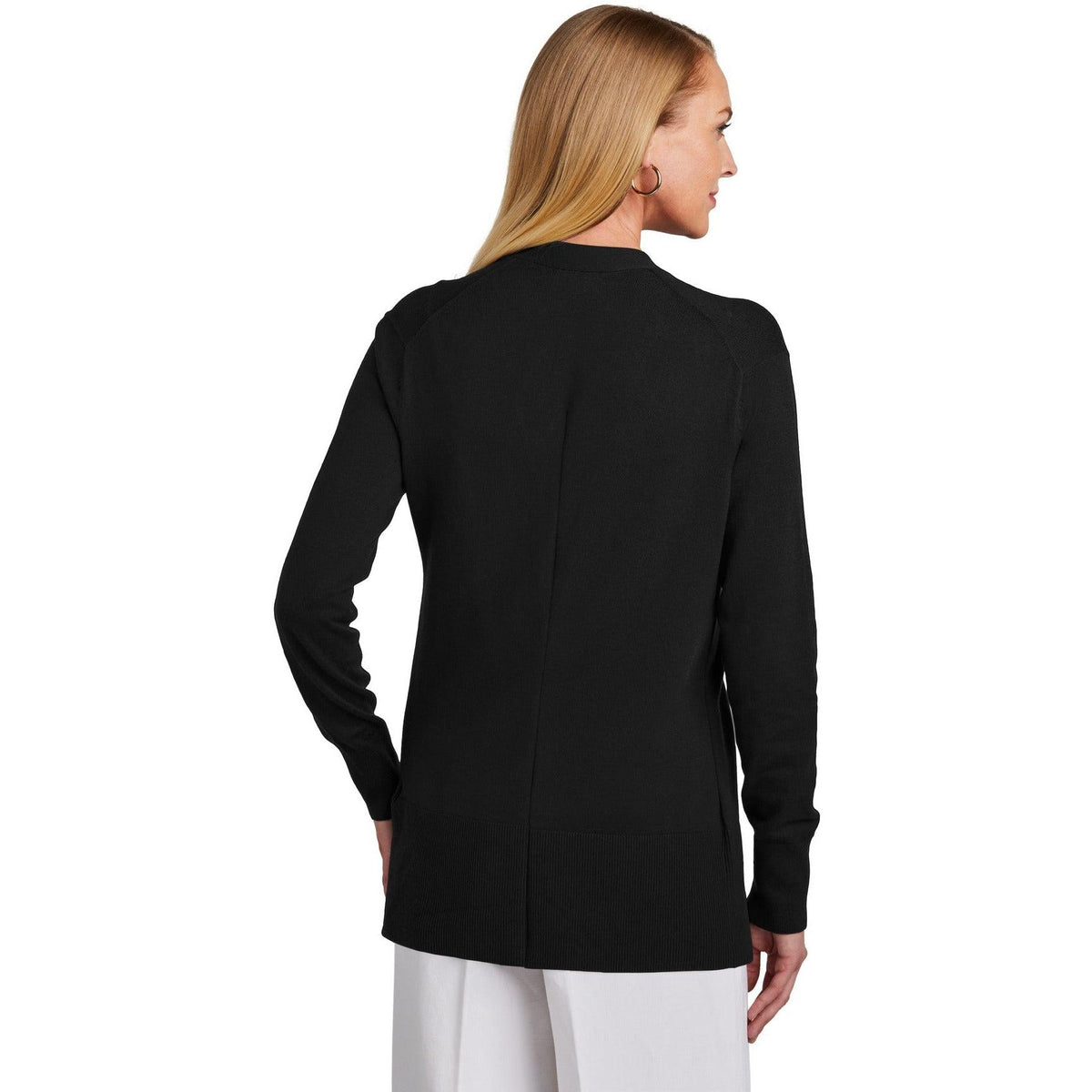 no-logo Brooks Brothers Ladies Cotton Stretch Long Cardigan Sweater-New-Brooks Brothers-Thread Logic