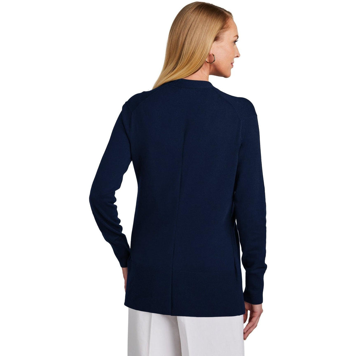 no-logo Brooks Brothers Ladies Cotton Stretch Long Cardigan Sweater-New-Brooks Brothers-Thread Logic