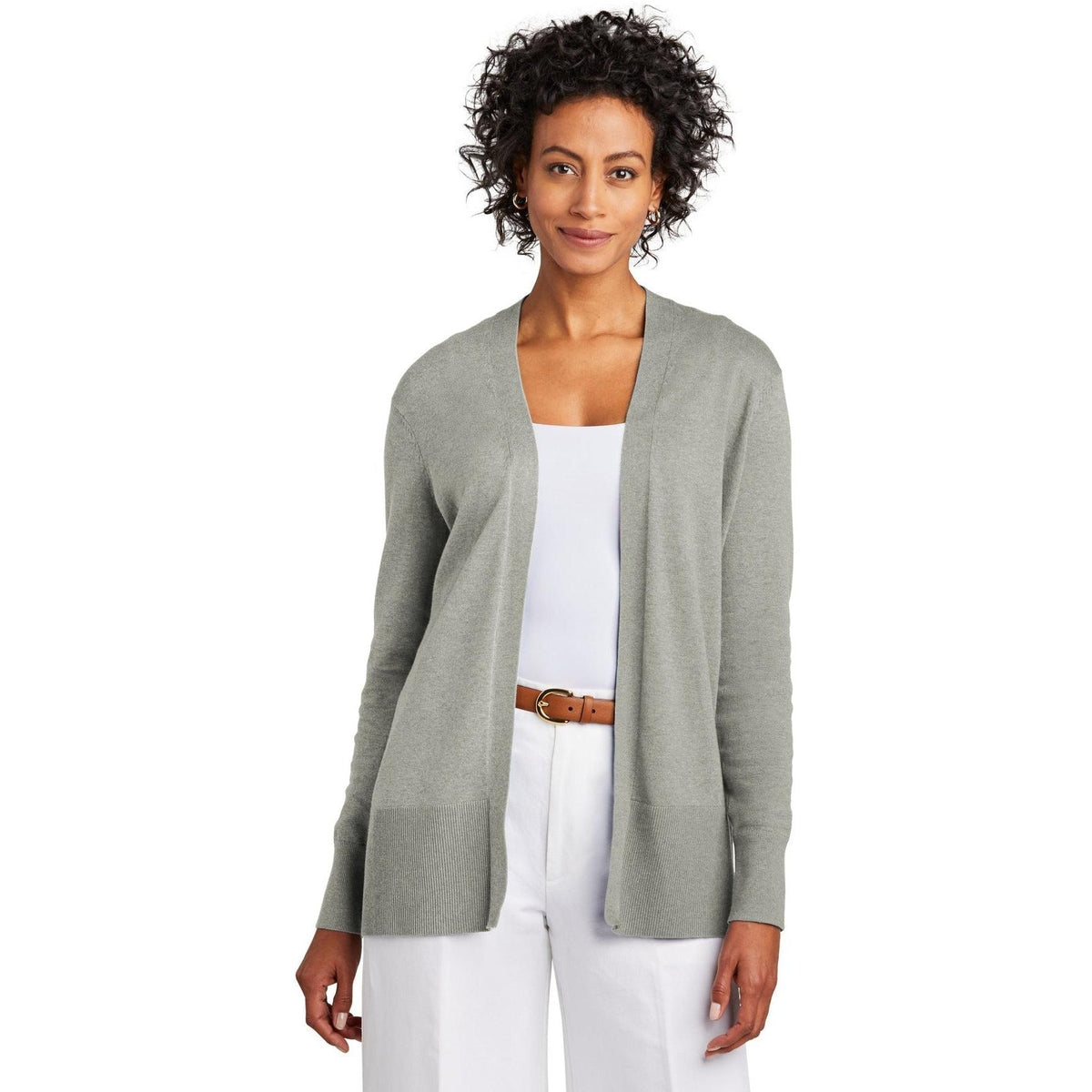 no-logo Brooks Brothers Ladies Cotton Stretch Long Cardigan Sweater-New-Brooks Brothers-Thread Logic