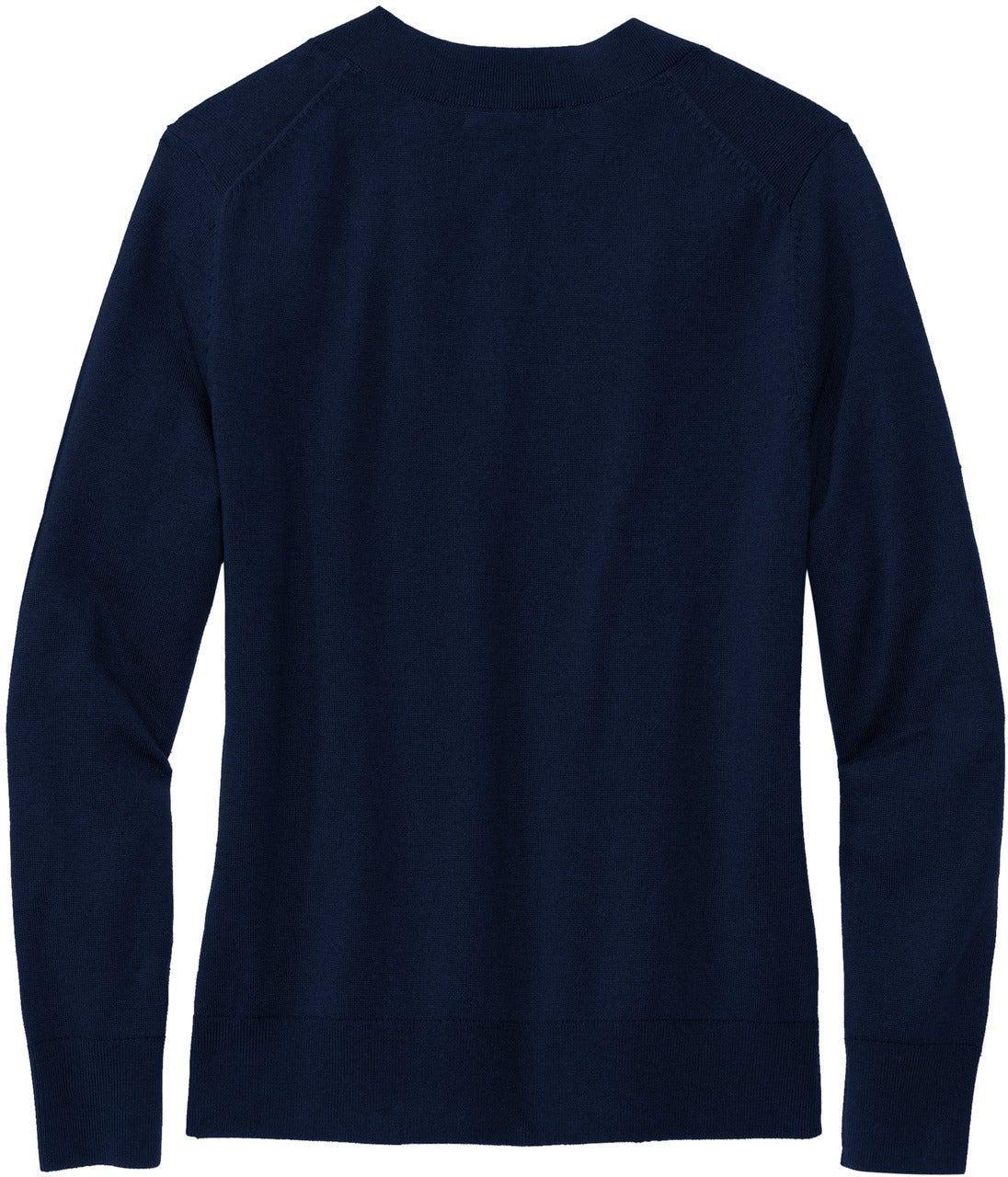 no-logo Brooks Brothers Ladies Cotton Stretch V-Neck Sweater-New-Brooks Brothers-Thread Logic