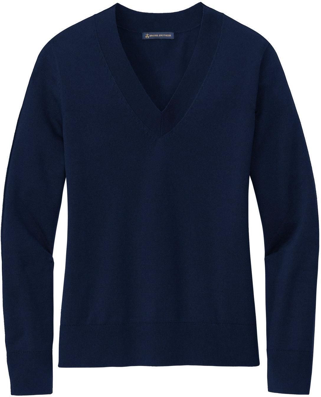 Brooks Brothers Ladies Cotton Stretch V-Neck Sweater