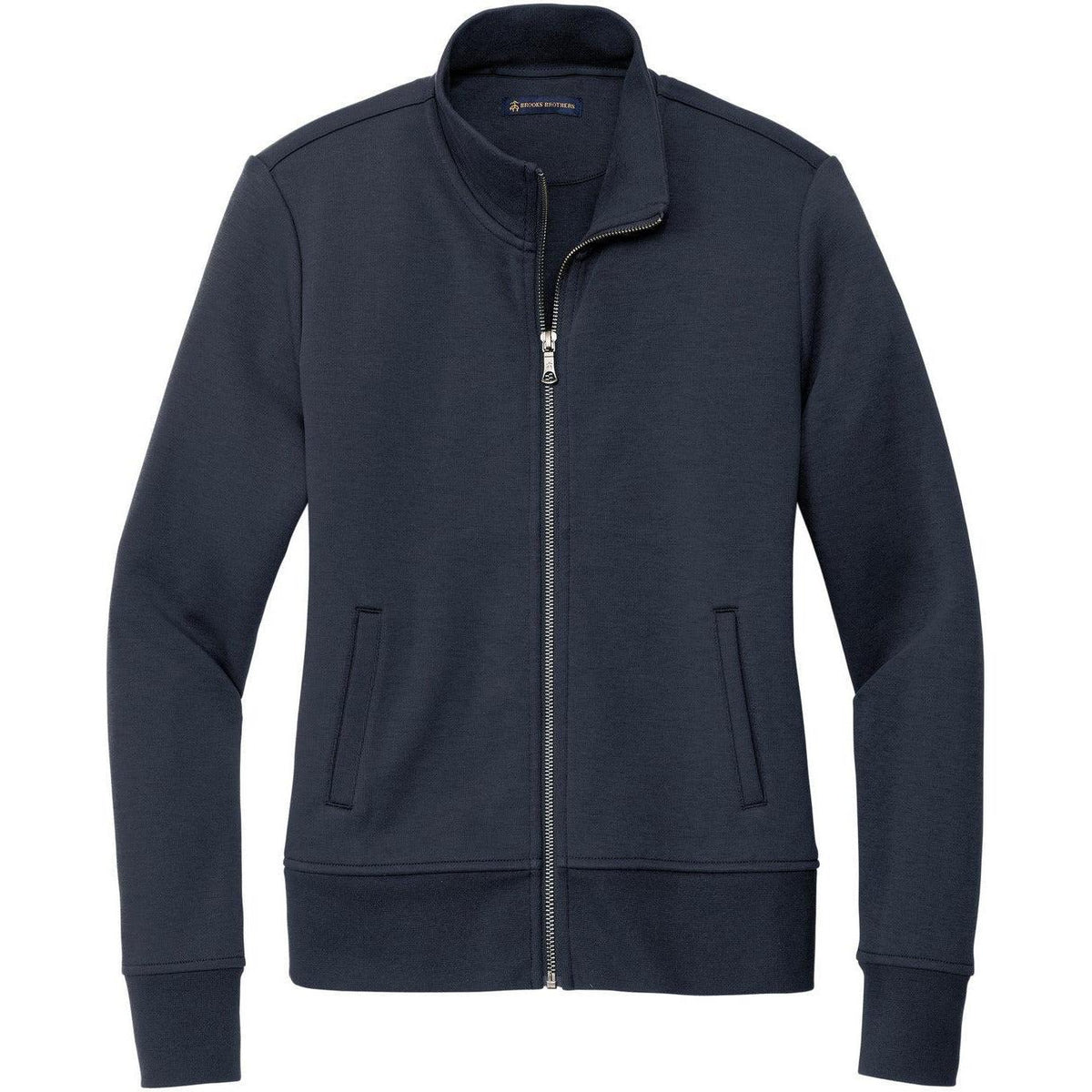 no-logo Brooks Brothers Ladies Double-Knit Full-Zip