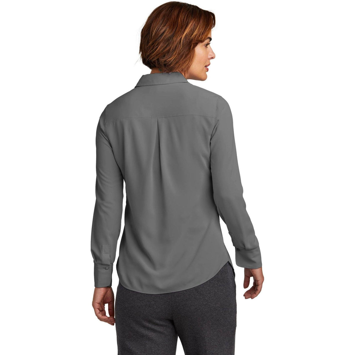 no-logo Brooks Brothers Ladies Full-Button Satin Blouse-New-Brooks Brothers-Thread Logic
