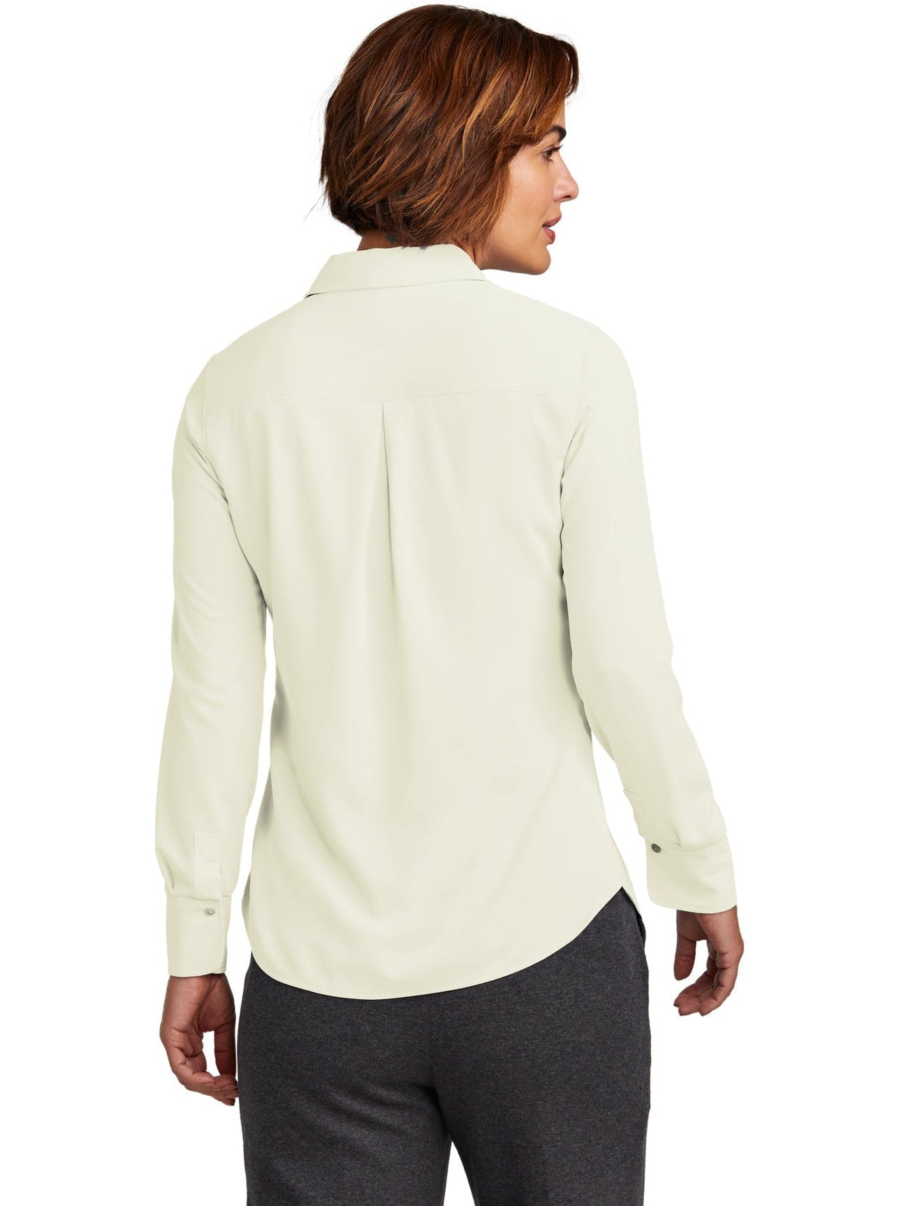 no-logo Brooks Brothers Ladies Full-Button Satin Blouse-New-Brooks Brothers-Thread Logic