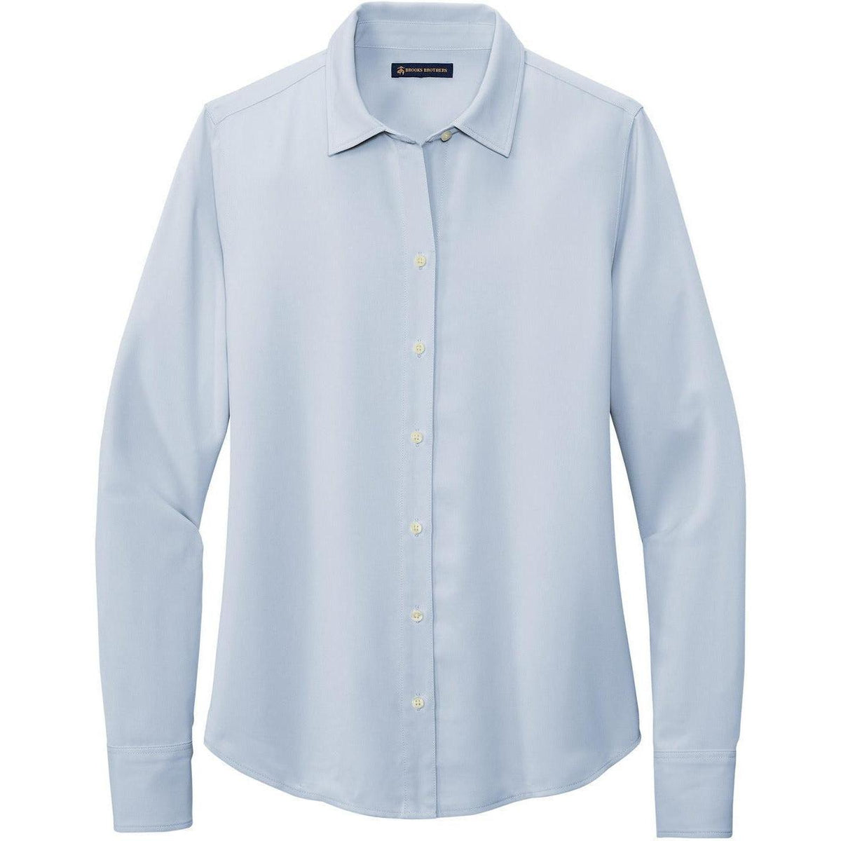 no-logo Brooks Brothers Ladies Full-Button Satin Blouse