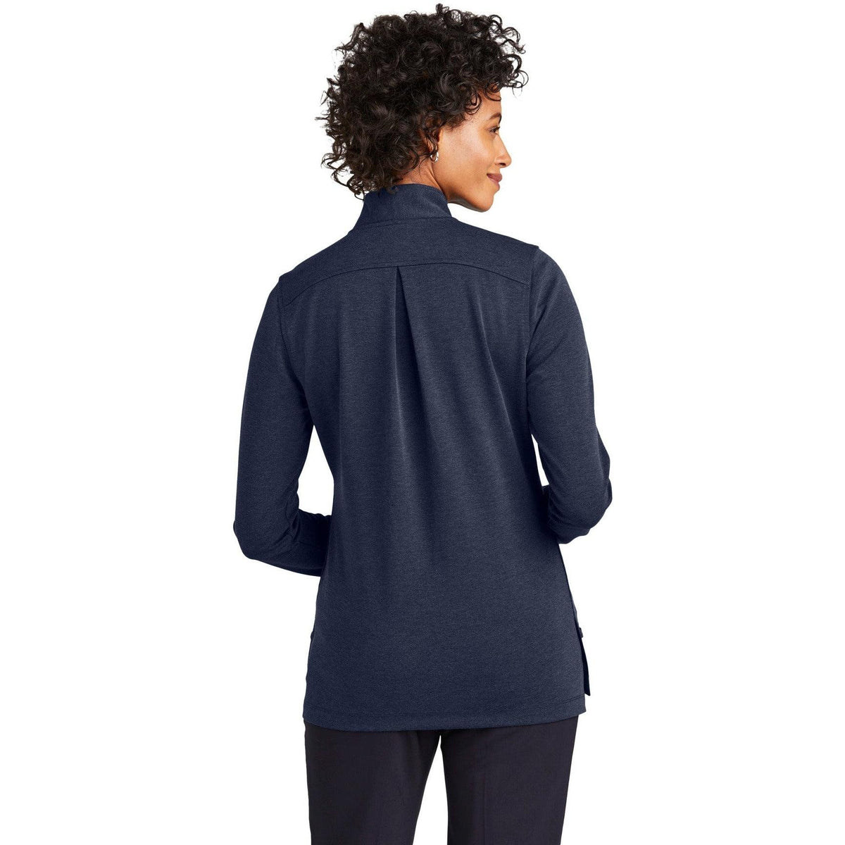no-logo Brooks Brothers Ladies Mid-Layer Stretch 1/2-Button-New-Brooks Brothers-Thread Logic