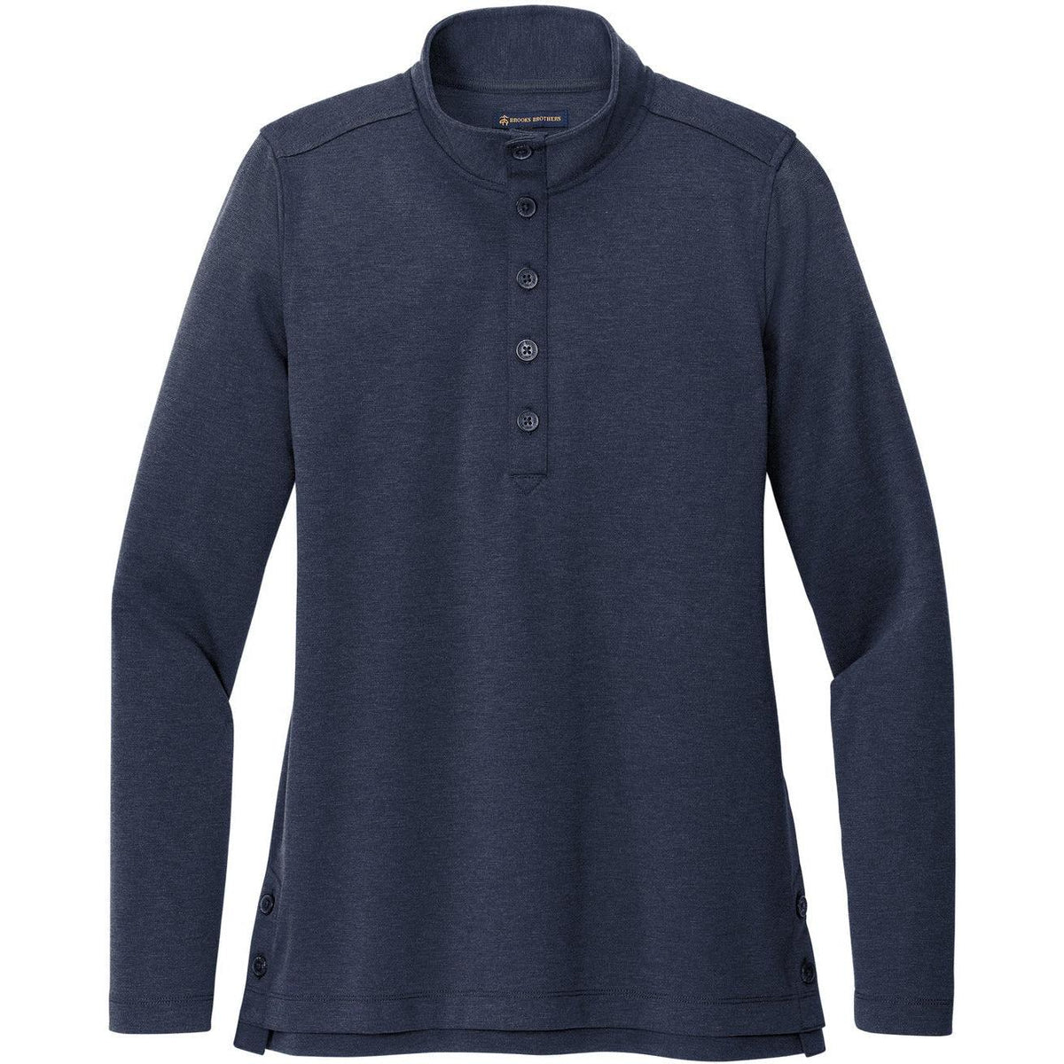 no-logo Brooks Brothers Ladies Mid-Layer Stretch 1/2-Button