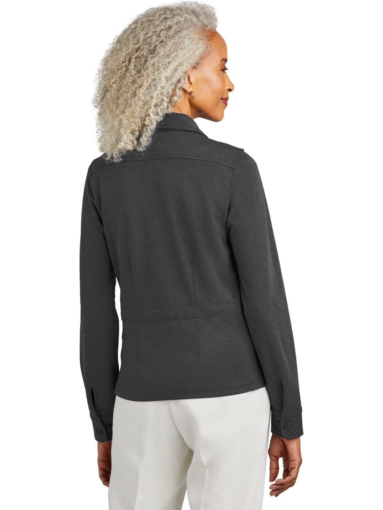no-logo Brooks Brothers Ladies Mid-Layer Stretch Button Jacket-New-Brooks Brothers-Thread Logic