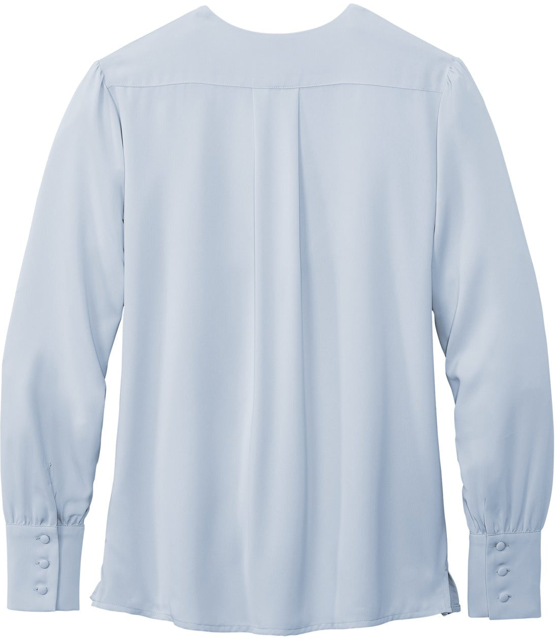 no-logo Brooks Brothers Ladies Open-Neck Satin Blouse-New-Brooks Brothers-Thread Logic