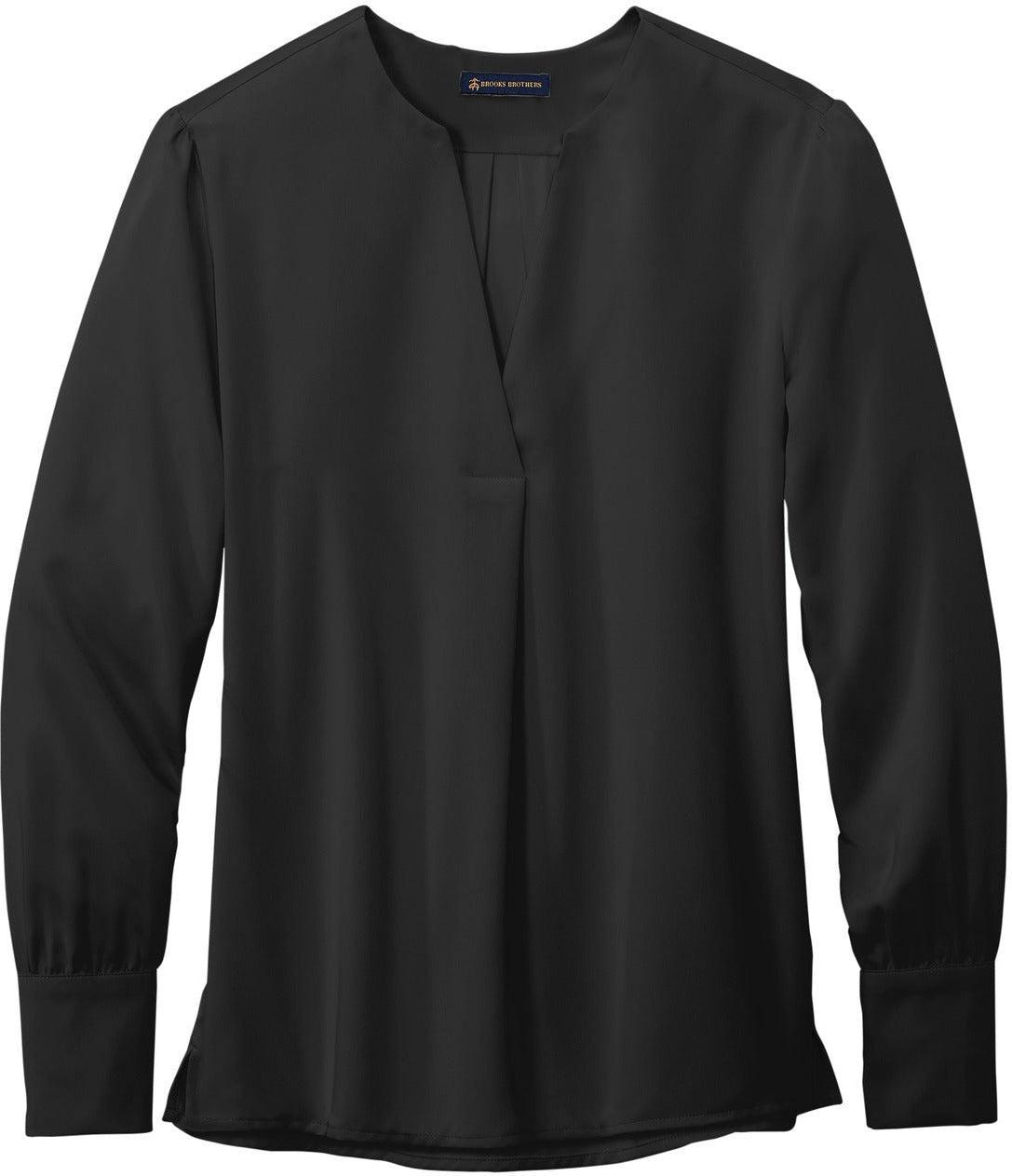 Brooks Brothers Ladies Open-Neck Satin Blouse