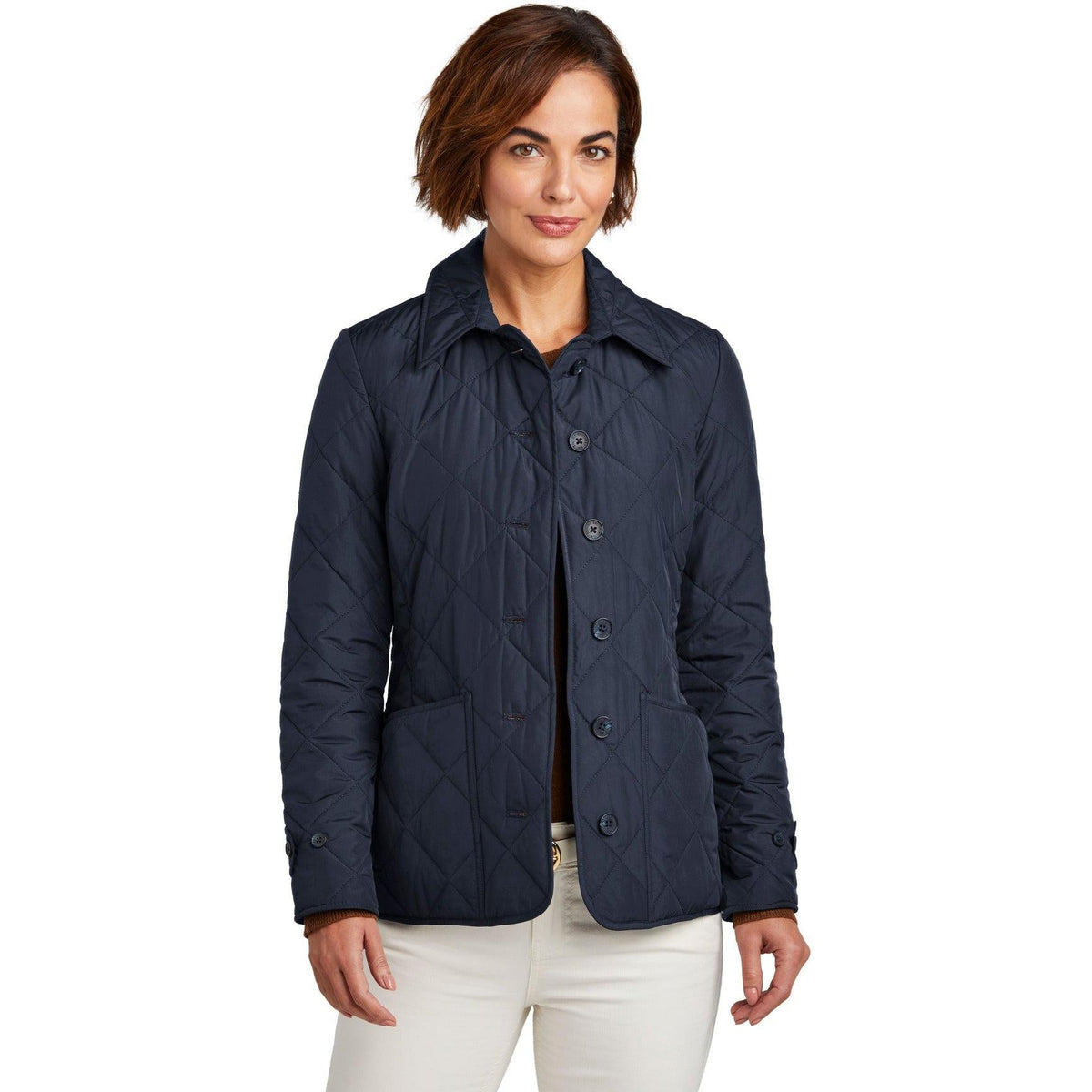 no-logo Brooks Brothers Ladies Quilted Jacket-New-Brooks Brothers-Night Navy-S-Thread Logic
