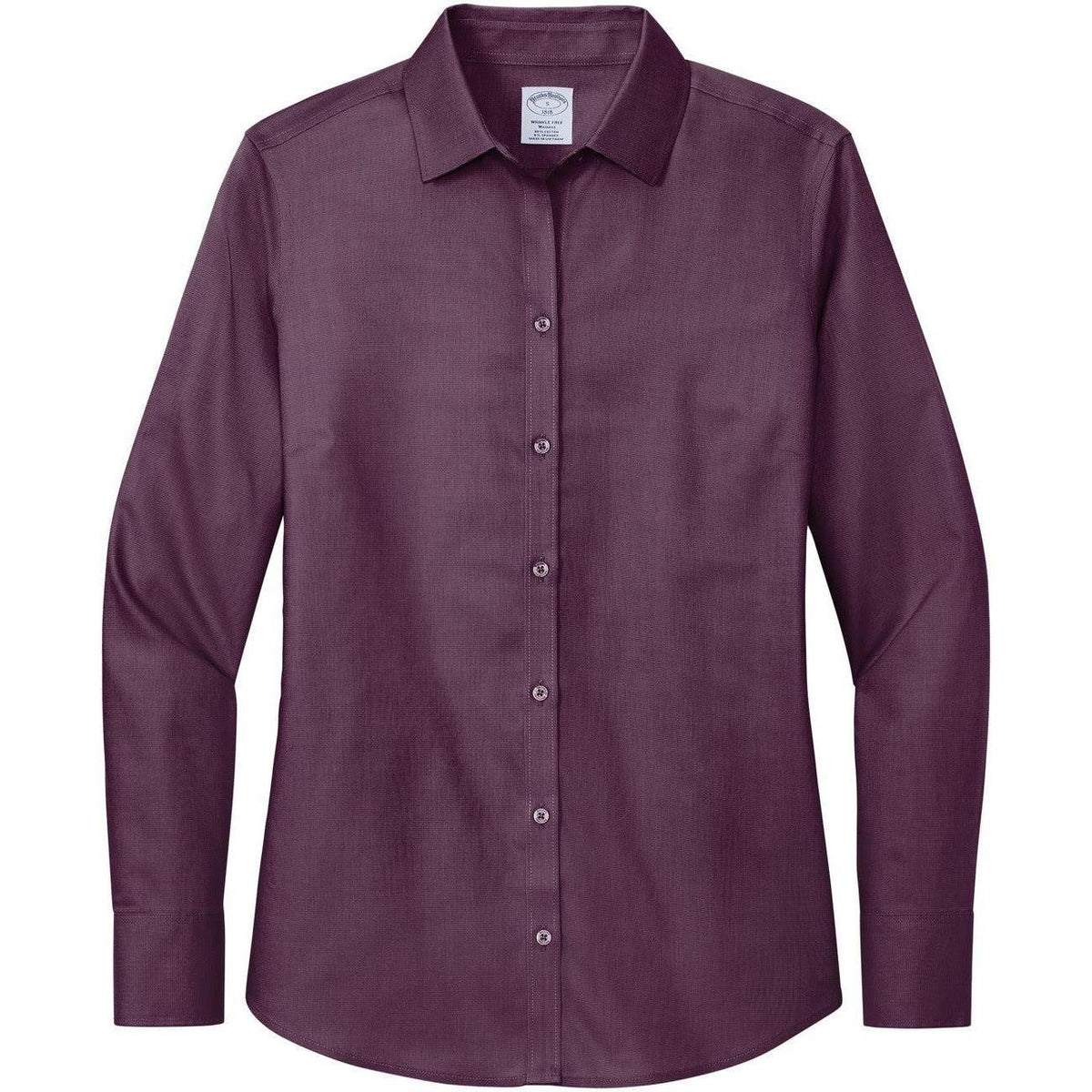 no-logo Brooks Brothers Ladies Wrinkle-Free Stretch Nailhead Shirt