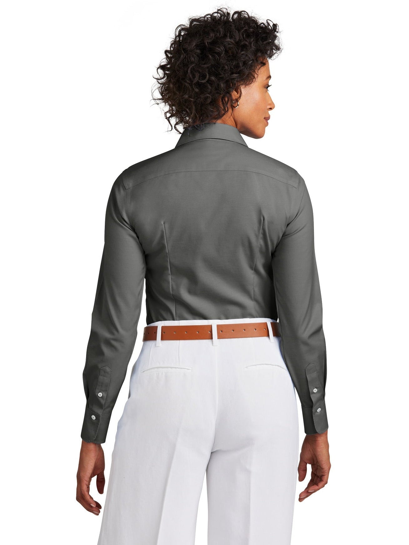 no-logo Brooks Brothers Ladies Wrinkle-Free Stretch Pinpoint Shirt-New-Brooks Brothers-Thread Logic