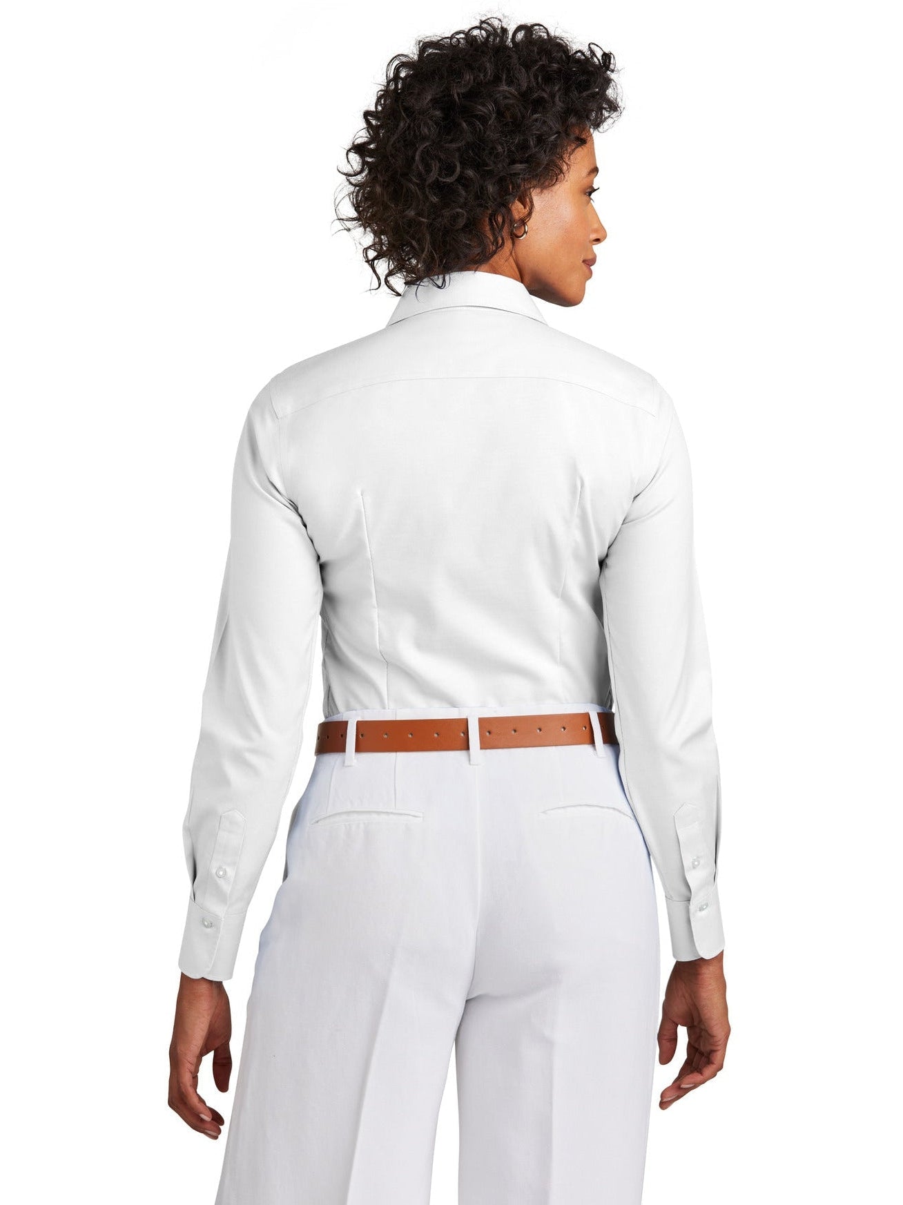 no-logo Brooks Brothers Ladies Wrinkle-Free Stretch Pinpoint Shirt-New-Brooks Brothers-Thread Logic