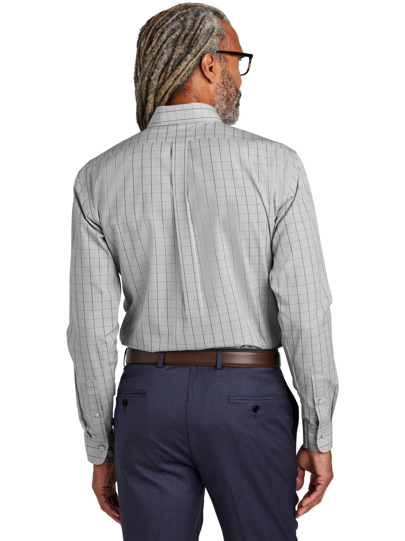 no-logo Brooks Brothers Wrinkle-Free Stretch Patterned Shirt-New-Brooks Brothers-Thread Logic