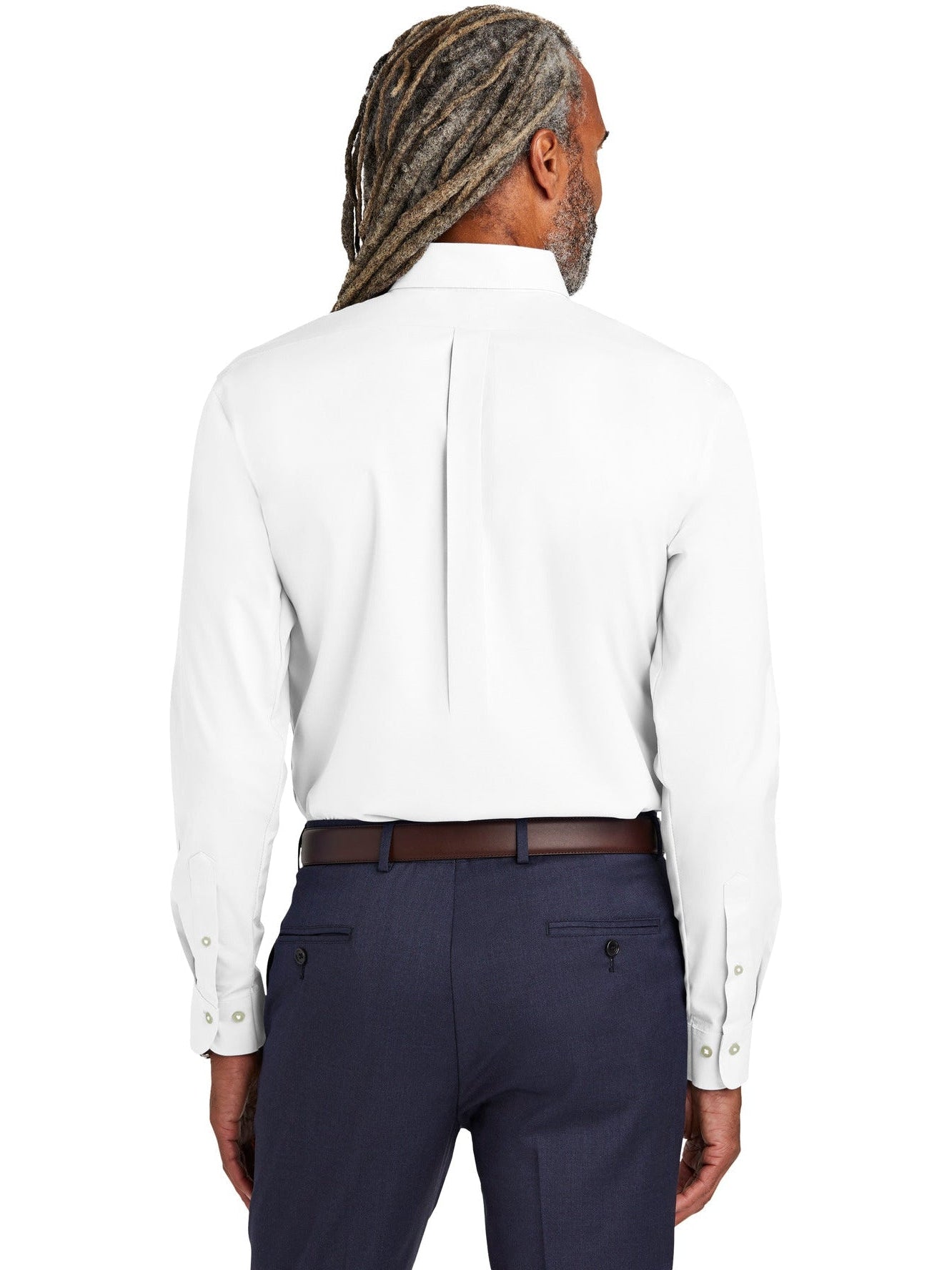 no-logo Brooks Brothers Wrinkle-Free Stretch Pinpoint Shirt-New-Brooks Brothers-Thread Logic