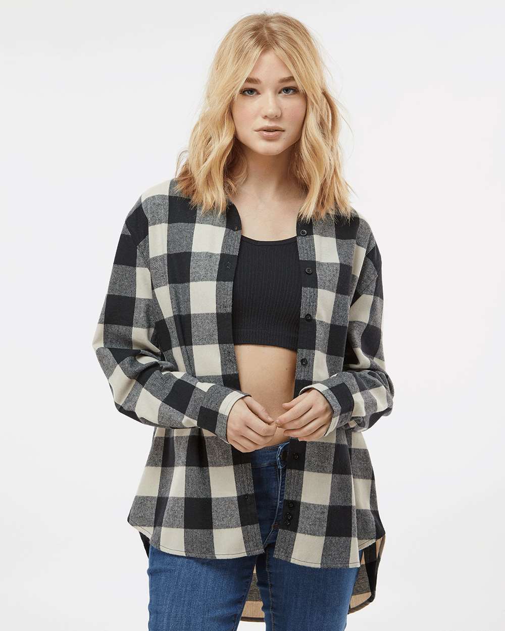 no-logo Burnside Ladies Boyfriend Flannel-Burnside-Thread Logic