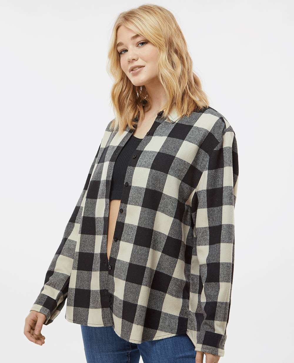 no-logo Burnside Ladies Boyfriend Flannel-Burnside-Thread Logic