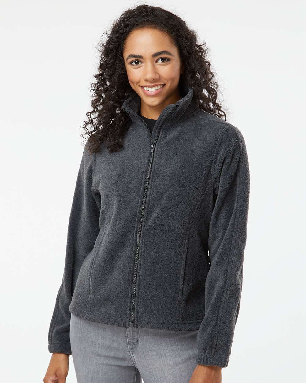 no-logo Burnside Ladies Polar Fleece Full-Zip Jacket-Fleece-Burnside-Thread Logic
