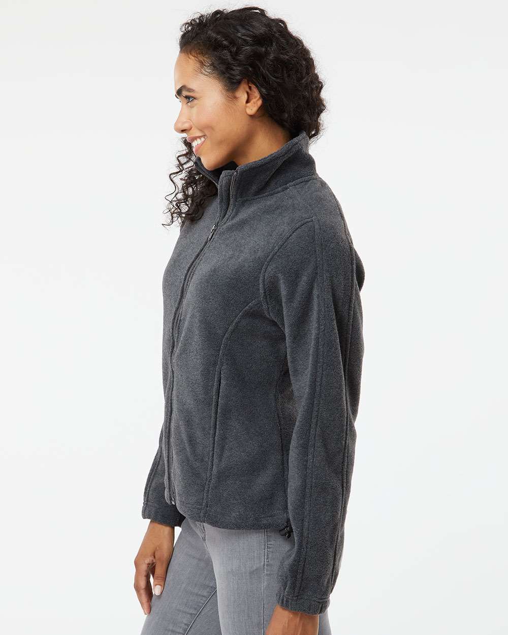 no-logo Burnside Ladies Polar Fleece Full-Zip Jacket-Fleece-Burnside-Thread Logic