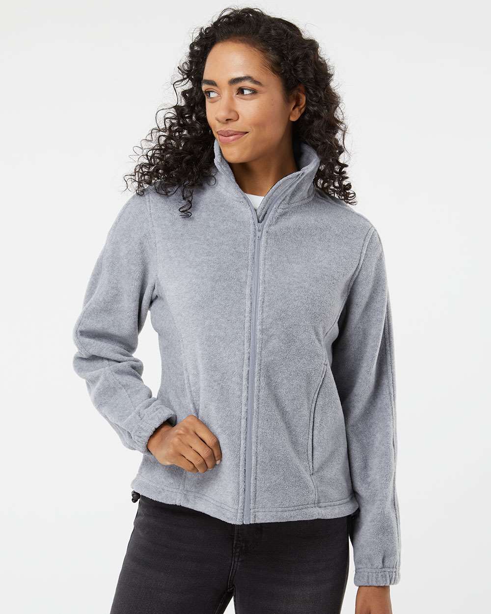 no-logo Burnside Ladies Polar Fleece Full-Zip Jacket-Fleece-Burnside-Thread Logic