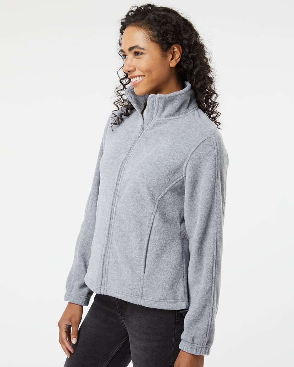 no-logo Burnside Ladies Polar Fleece Full-Zip Jacket-Fleece-Burnside-Thread Logic