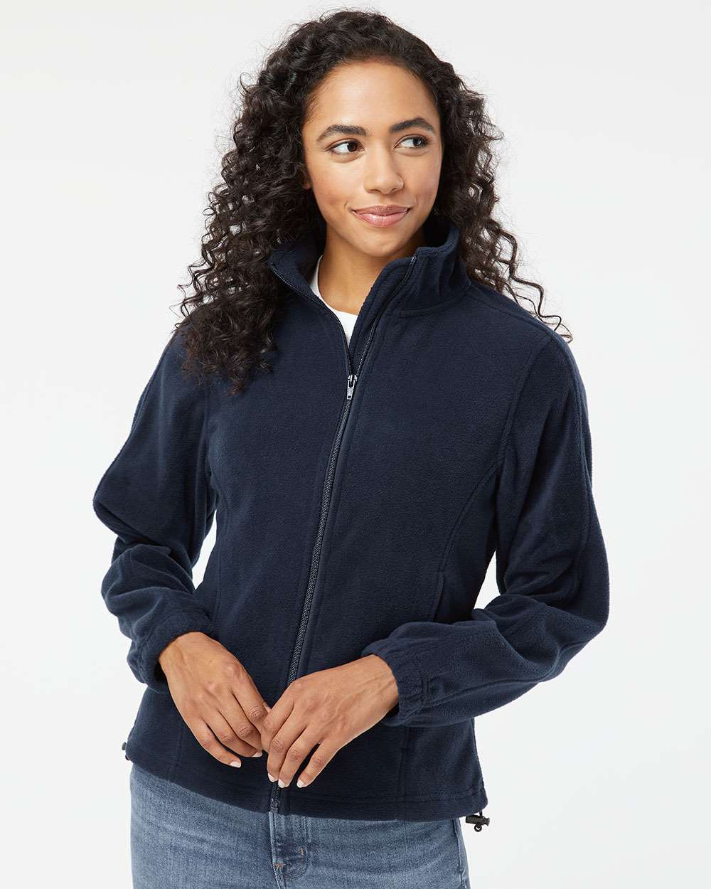 no-logo Burnside Ladies Polar Fleece Full-Zip Jacket-Fleece-Burnside-Thread Logic