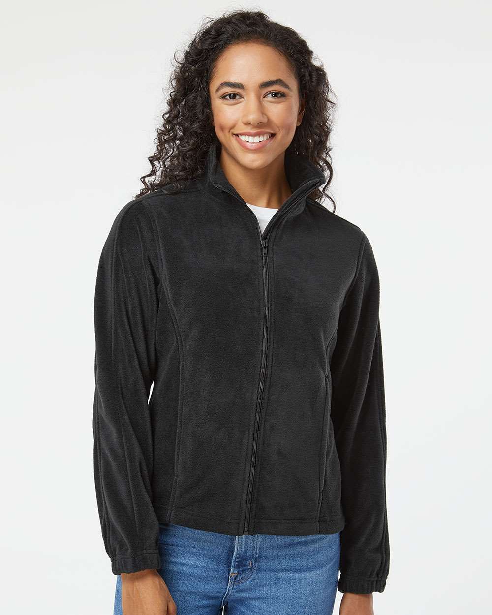 no-logo Burnside Ladies Polar Fleece Full-Zip Jacket-Fleece-Burnside-Thread Logic