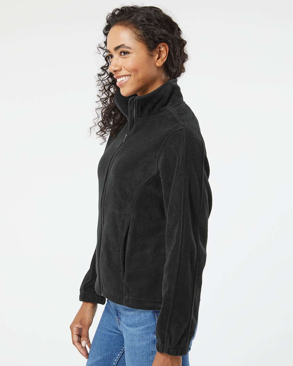 no-logo Burnside Ladies Polar Fleece Full-Zip Jacket-Fleece-Burnside-Thread Logic