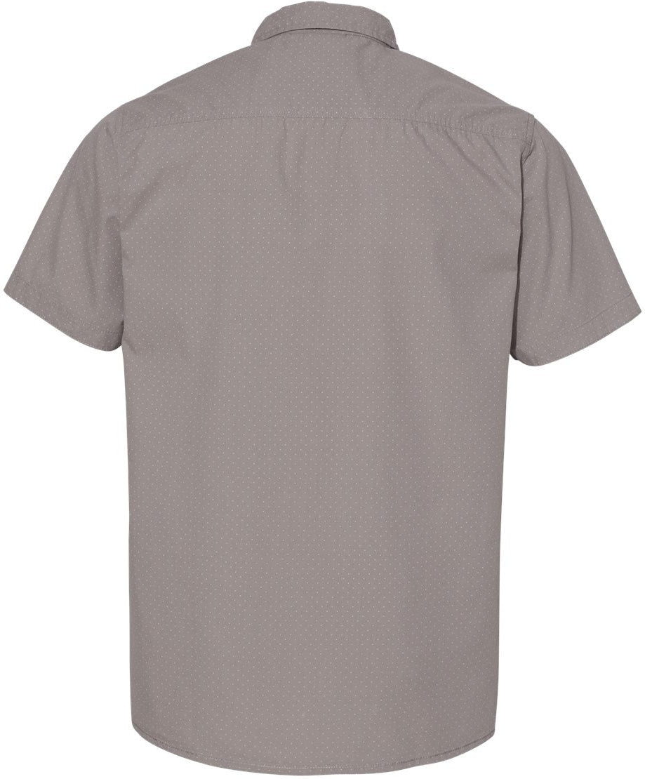 no-logo Burnside Peached Printed Poplin Short Sleeve Shirt-Wovens-Burnside-Thread Logic