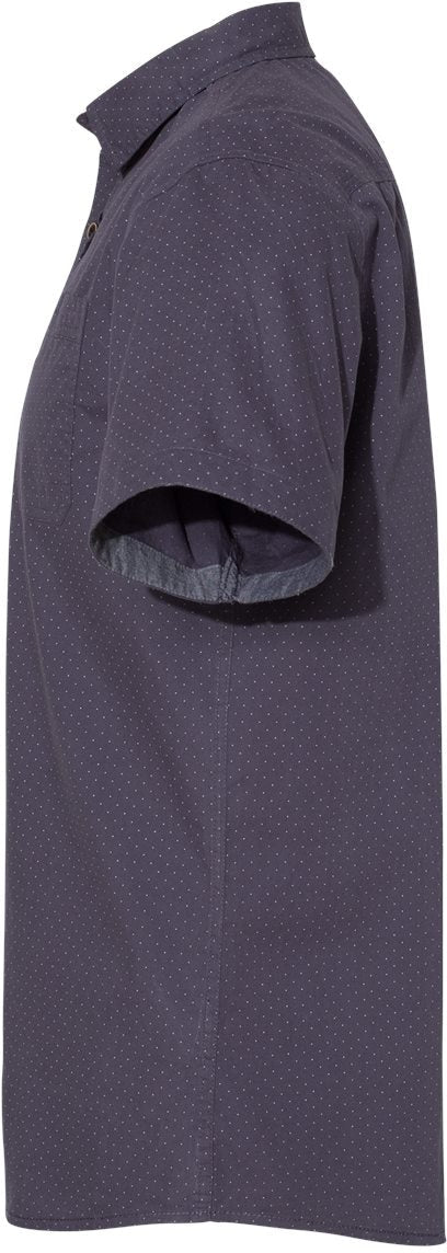 no-logo Burnside Peached Printed Poplin Short Sleeve Shirt-Wovens-Burnside-Thread Logic