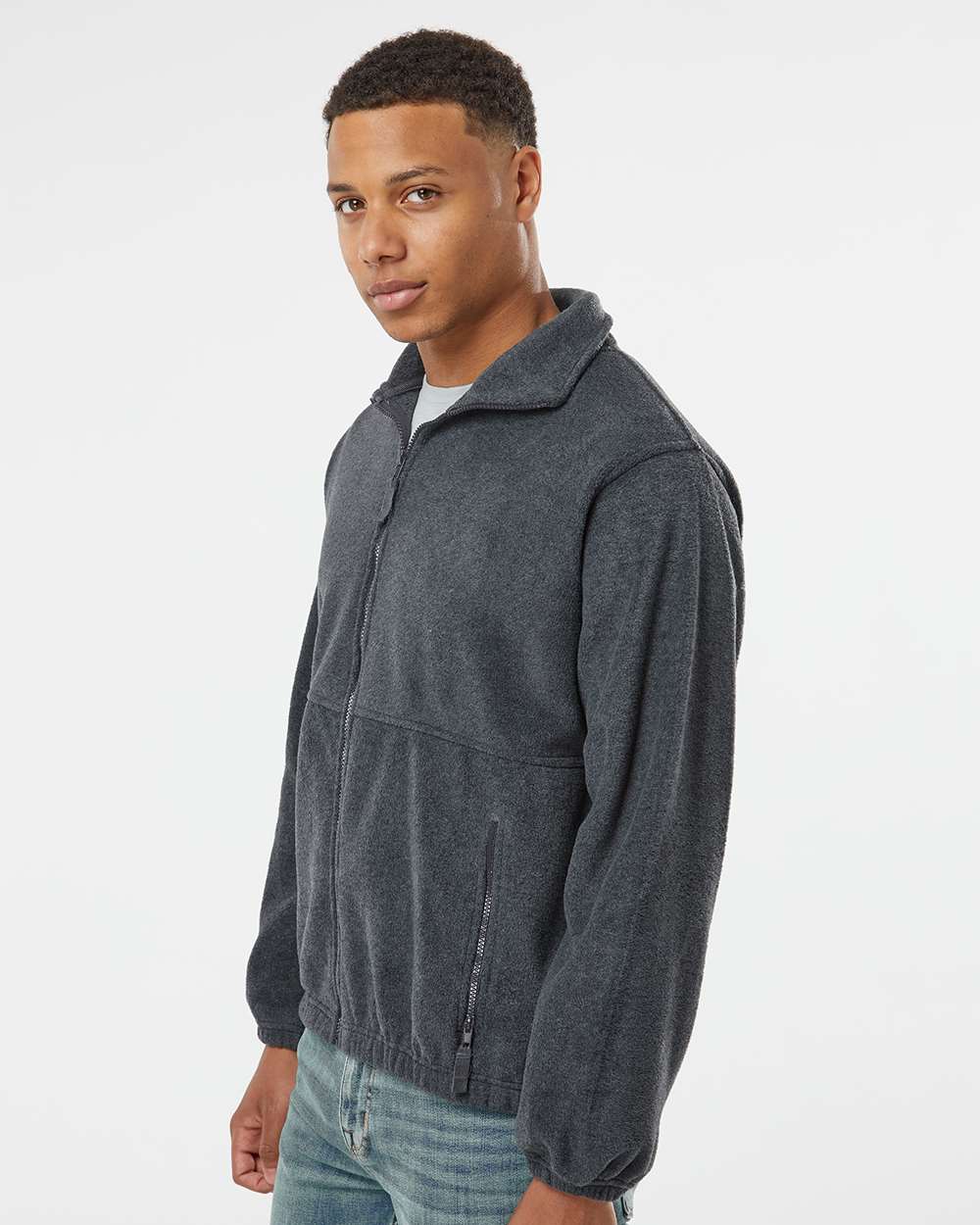no-logo Burnside Polar Fleece Full-Zip Jacket-Outerwear-Burnside-Thread Logic