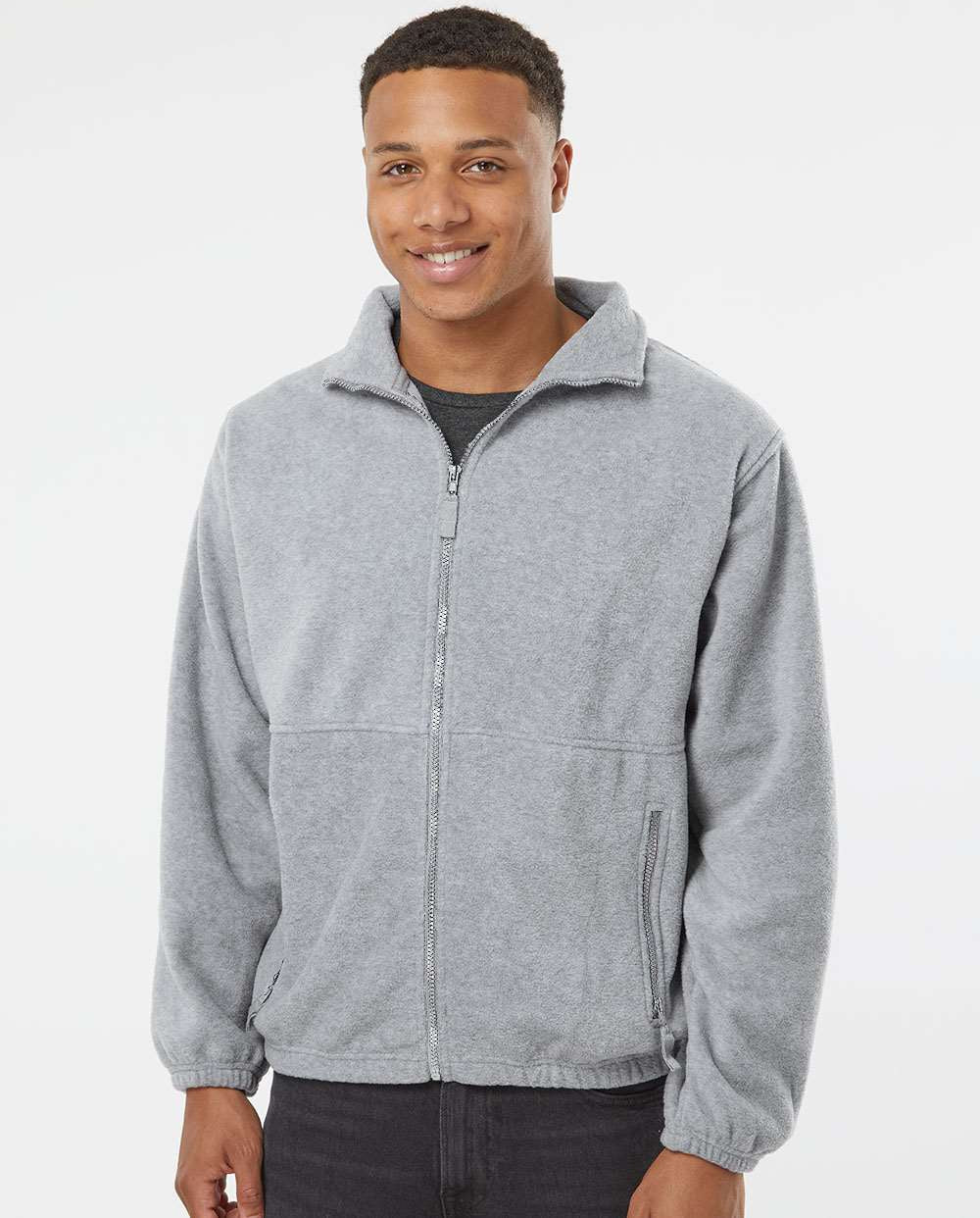 no-logo Burnside Polar Fleece Full-Zip Jacket-Outerwear-Burnside-Thread Logic