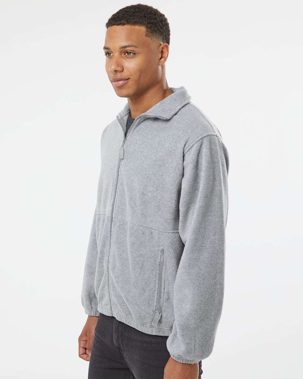 no-logo Burnside Polar Fleece Full-Zip Jacket-Outerwear-Burnside-Thread Logic