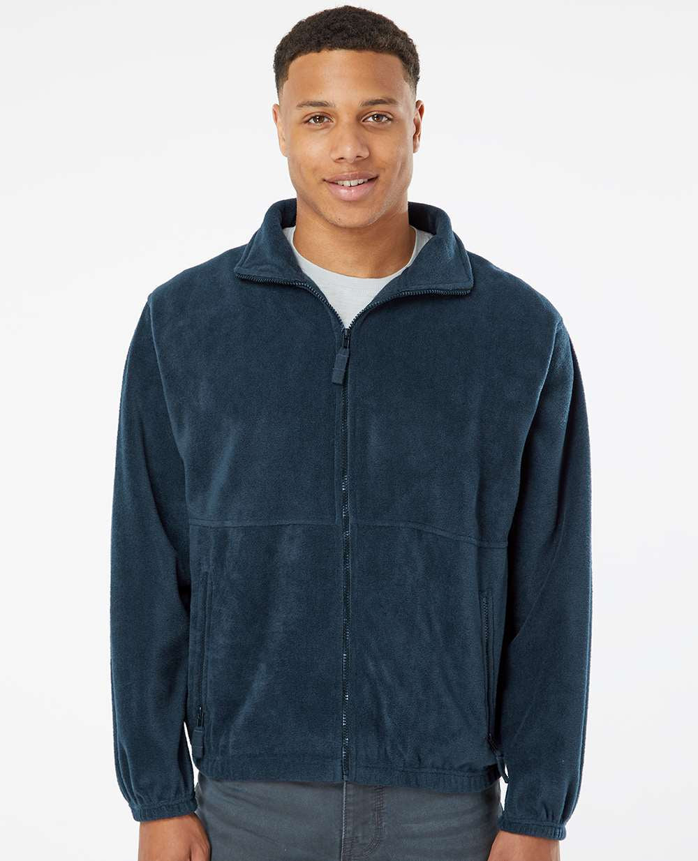 no-logo Burnside Polar Fleece Full-Zip Jacket-Outerwear-Burnside-Thread Logic