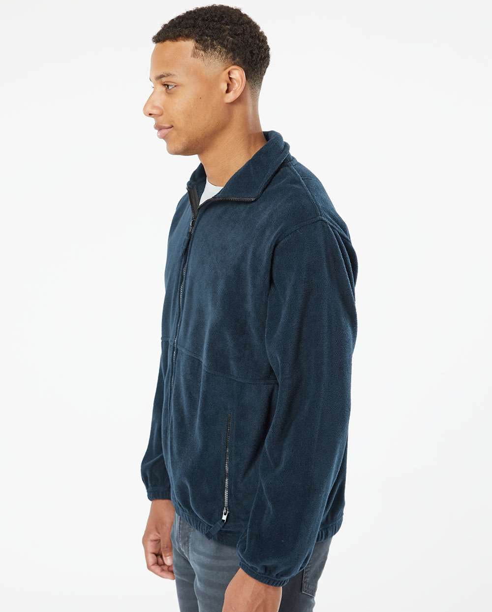 no-logo Burnside Polar Fleece Full-Zip Jacket-Outerwear-Burnside-Thread Logic